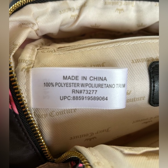 Juicy Couture Mini Backpack - Black Rosie - NWOT- Floral Pink Roses - - Picture 6 of 8